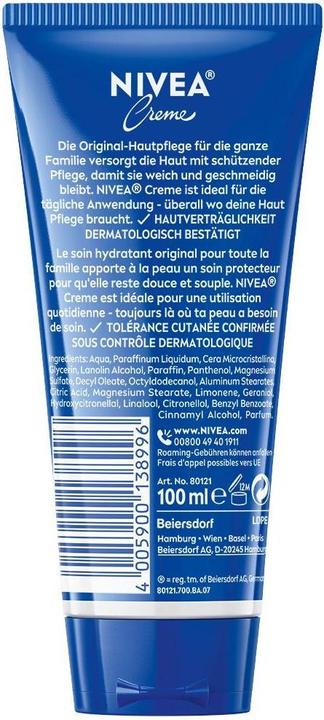 Immagine prodotto NIVEA Creme Tube (Crema corpo, 100 ml)