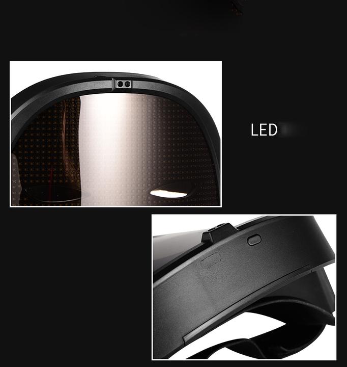 Actual product image Ueli Express App gesteuerte Party LED Bluetooth Maske