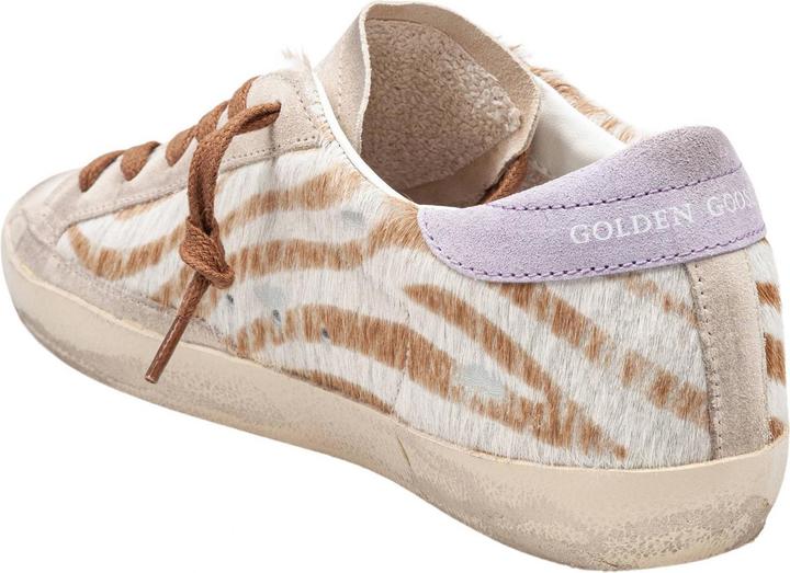 Produktbild Golden Goose super star sneakers in suede and ponyskin zebra print (37)