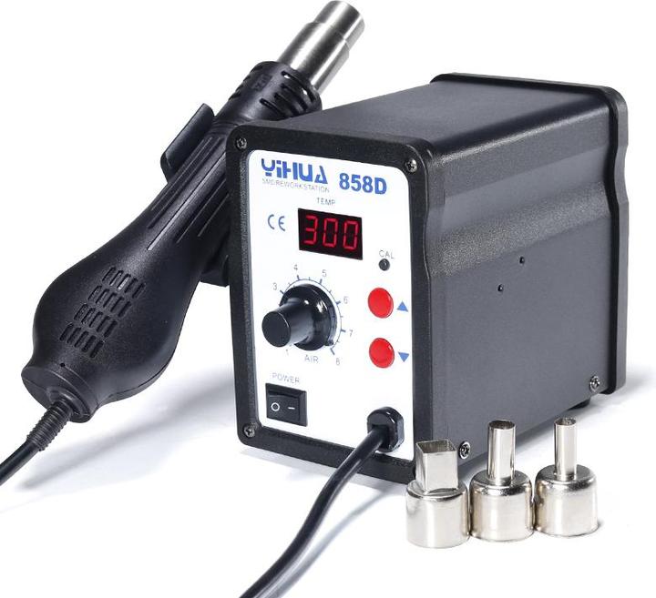 Actual product image Yihua 858D Hot Air Station SMD Rework Station 650W