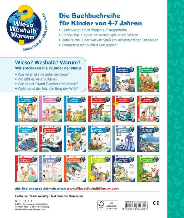 Actual product image Ravensburger Wir entdecken die Wunder der Natur (German, Guido Wandrey, Susanne Gernhäuser, 2016)