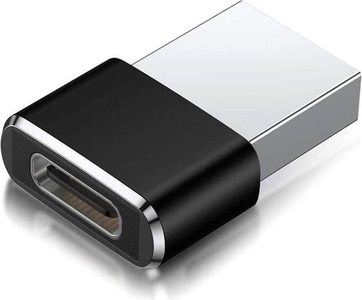 Actual product image Reekin USB 2.0 adapter, USB-A to USB-C female, black (USB-A, USB Type C)