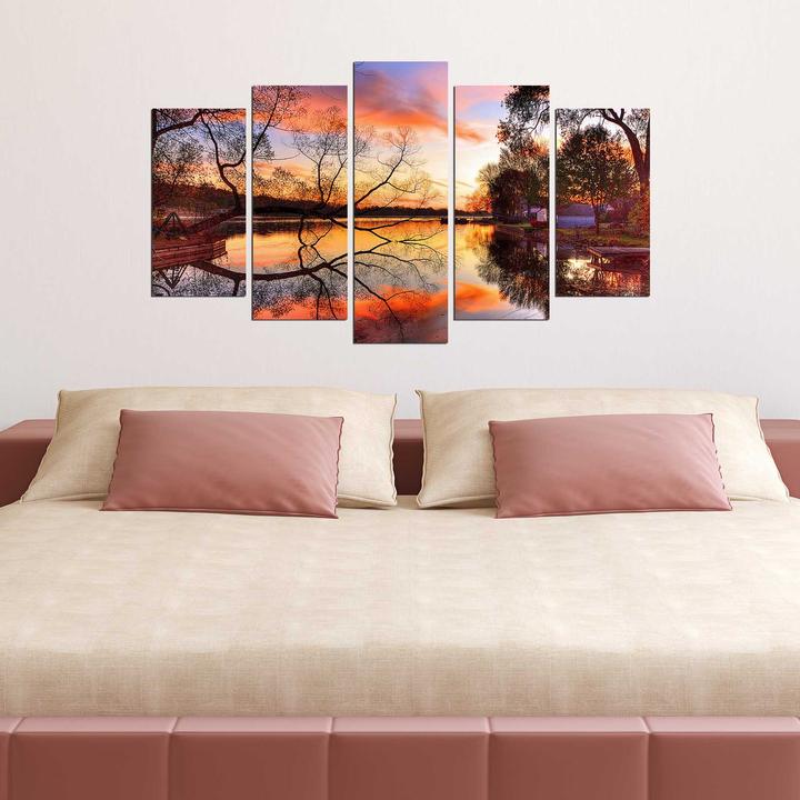 Actual product image Wallxpert Art (20 x 60 cm, 110 x 60 cm, 20 x 50 cm, 20 x 40 cm)