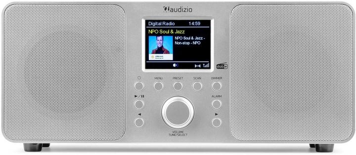 Produktbild Audizio DAB+ Radio Genua Silber, Radio Tuner: FM, DAB+ (DAB+, FM, Bluetooth)
