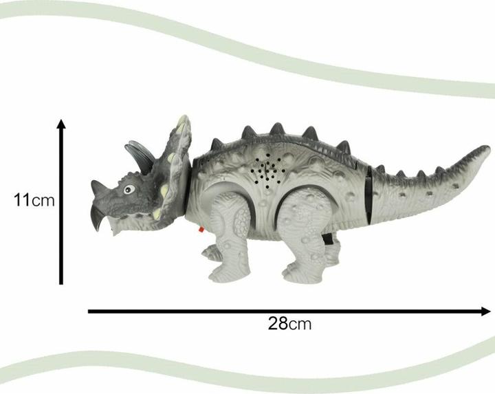 Actual product image Kik Laufender Dinosaurier Triceratops mit Licht und Geräuschen