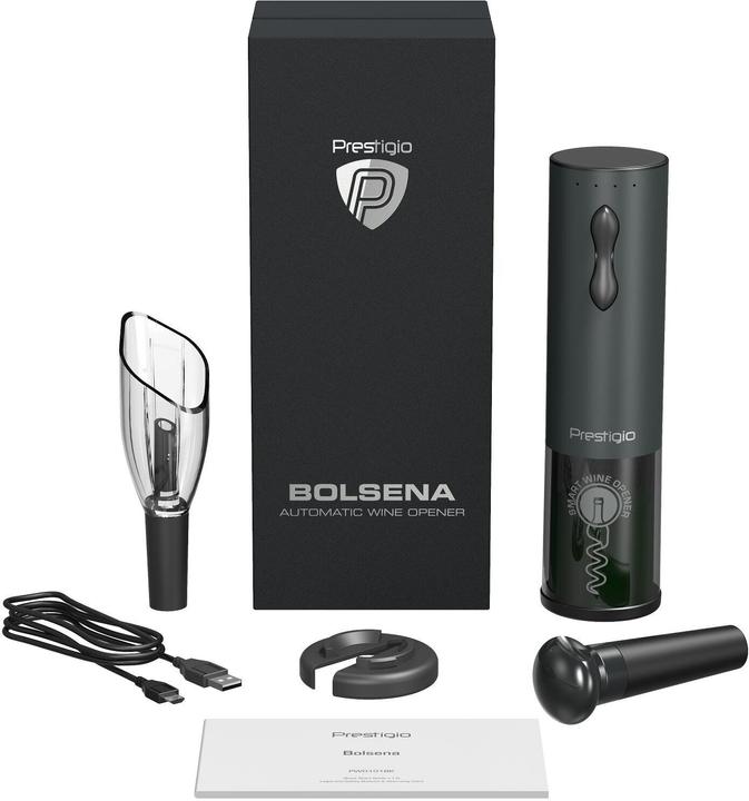 Actual product image Prestigio Garda electric wine opener set (Electric corkscrew)