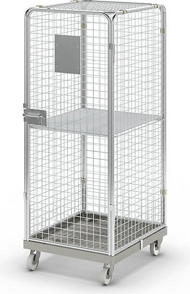Produktbild kaiserkraft Antidiebstahlbehälter mit Stahl-Rollplatte (500 kg)