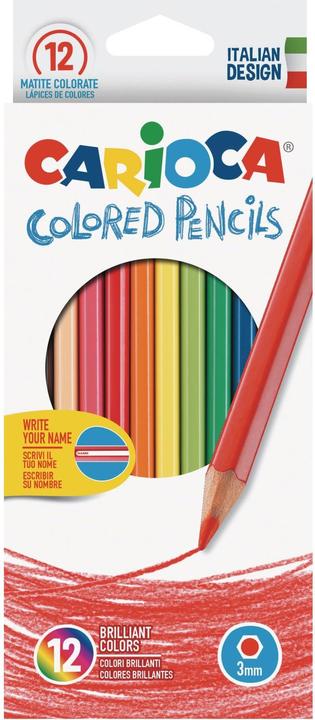 Produktbild Carioca Farbstift Hexagonal (Mehrfarbig, 12 x)