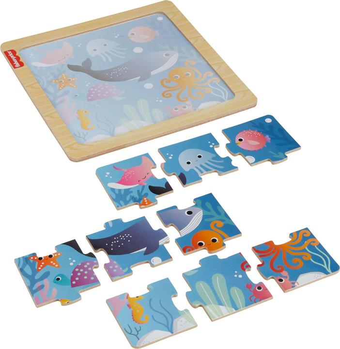 Actual product image Fisher-Price Wooden Jigsaw Puzzle (9 pieces)