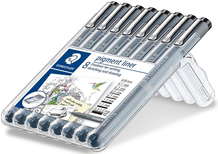 Staedtler Pigment Liner 308 (Schwarz, 8 x)