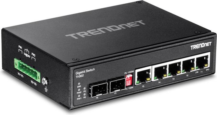 Produktbild Trendnet Industrie Switch 6 Port Gbit IP30 Metall (7 Ports)
