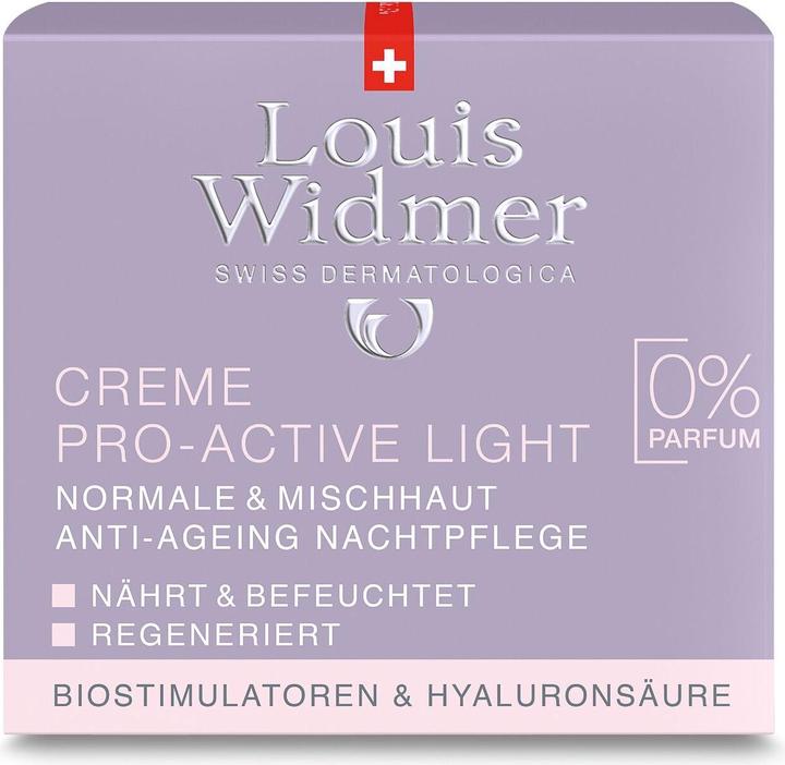 Actual product image Louis Widmer Cream Pro-Active Light unscented (50 ml)