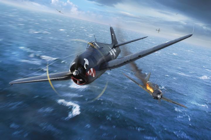 Actual product image Airfix Grumman F6F-5 Hellcat 1:24 kit