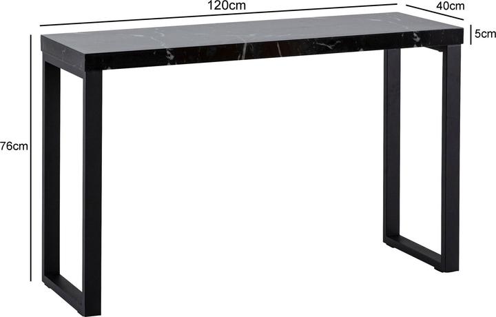 Actual product image Wohnling Marble look (120 x 40 x 76 cm)