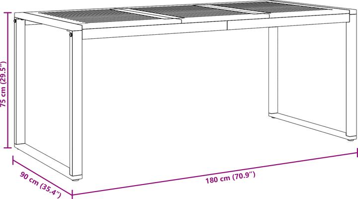 Produktbild VidaXL Esszimmertisch (90 cm)
