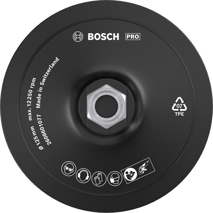 Produktbild Bosch Professional Zubehör PRO Backing Pad, 125 mm, M14, Klettverschluss