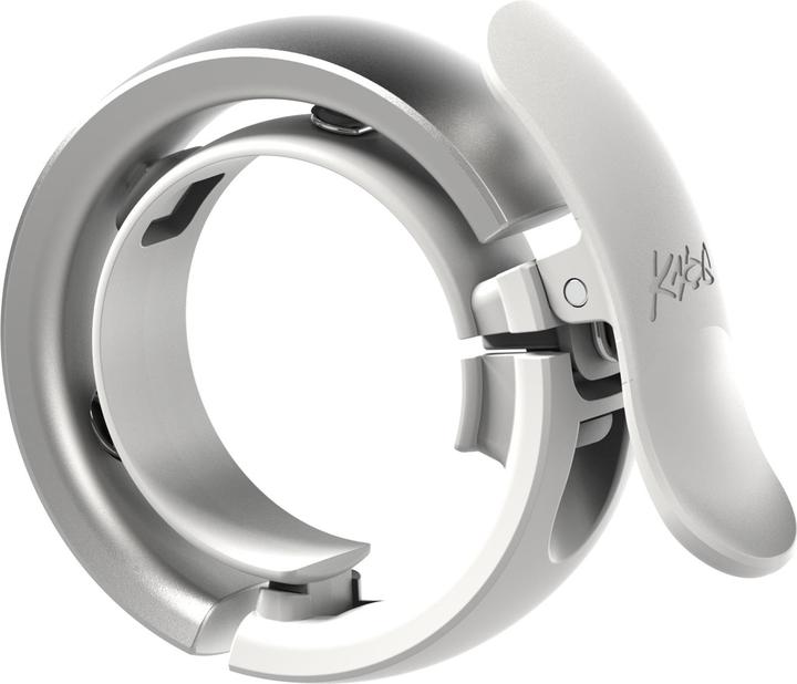 Actual product image knog. Oi Prima Large Bike Bell, 23.8 - 31.8mm, primer grey