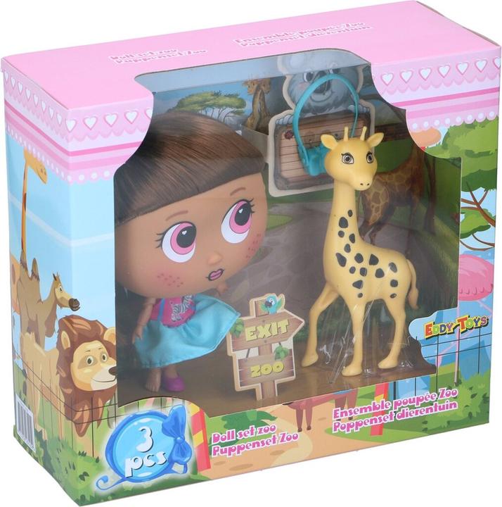 Image du produit Eddy Toys Doll set zoo 20x11x19cm PP