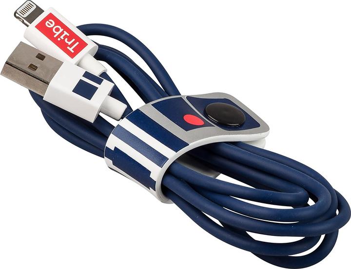 Actual product image Tribe CLR20707 Lightning cable 1.2 m Blue, White (1.20 m, USB 1.0)
