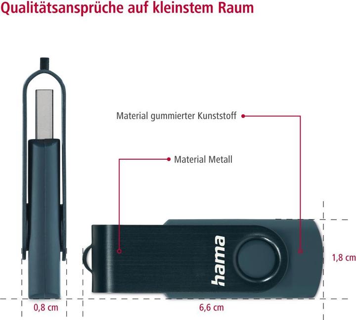 Produktbild Hama Rotate (64 GB, USB-A)