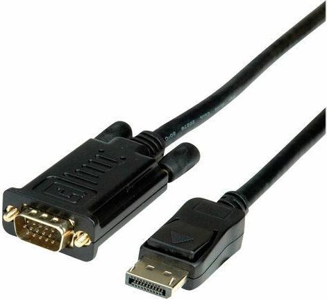 Actual product image Roline Adapter cable - DisplayPort (M) to HD-15 (VGA) (2 m, DisplayPort)