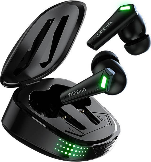 Produktbild Onikuma Wireless headphones TWS T308 Black (keine Geräuschunterdrückung, 6 h, Kabellos)