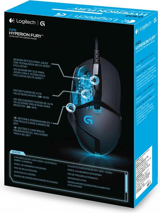 Actual product image Logitech G G402 Hyperion Fury (Cable)
