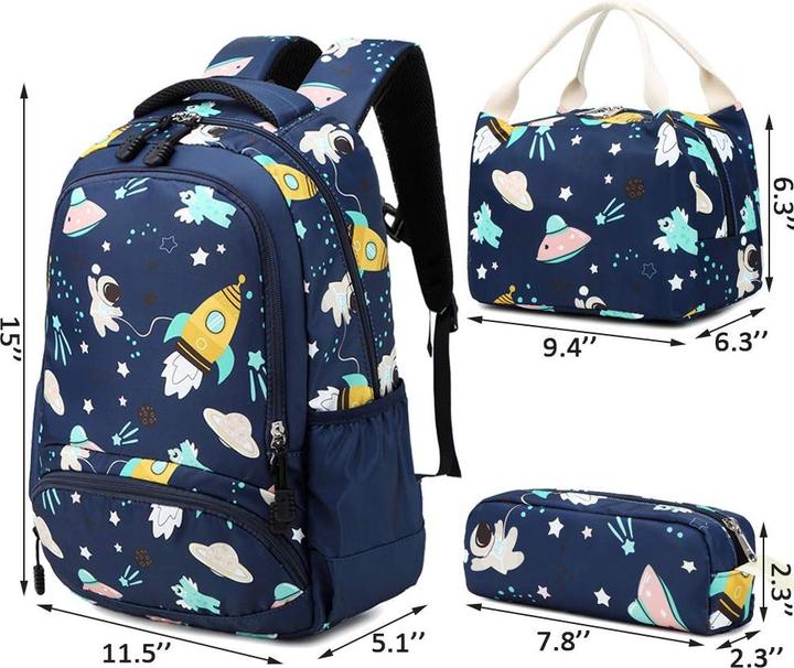 Produktbild Only-Bags.Store Kinderrucksack Grundschulranzen Leichter Kinderrucksack Set 3 Schultasche für Schüler