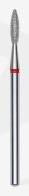 Actual product image PRO STALEKS Diamond Bit Flame Red Ring Attachment for Nail Cutters Bits for Apparative Manicures and
