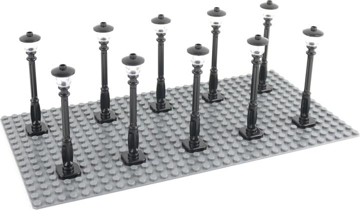 Actual product image LEGO Street Light Lantern Post Black - Street Light Black 11062 NEW! Lot 10x (11062, LEGO Classic)