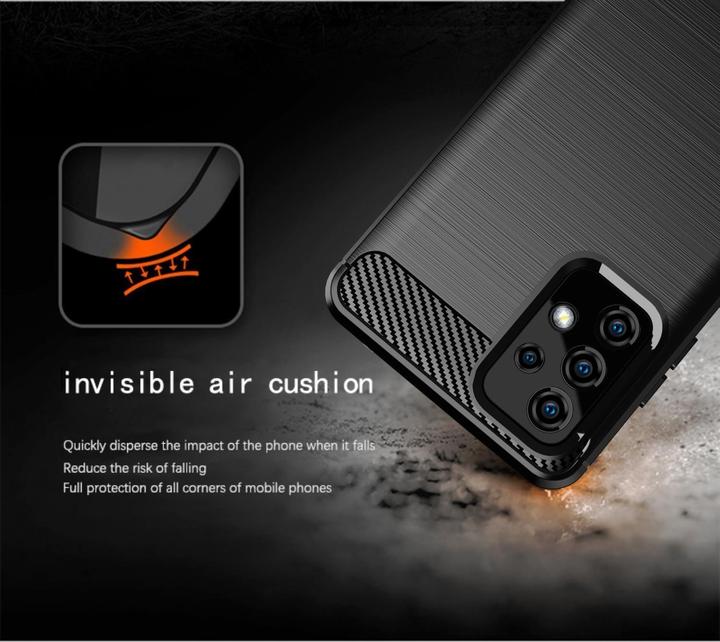 Produktbild Cadorabo TPU Ultra Slim carbon edelstahl Kombi Cover (Samsung Galaxy A72 5G)