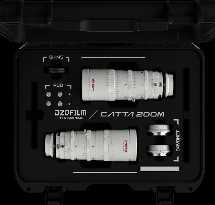Actual product image Dzofilm Catta Zoom Bundles 18-35/35-80 T2.9-E Mount(White) (C-mount, full size)