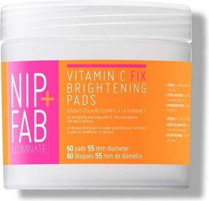 Image du produit Nip + Fab Vitamin C Fix Brightening Pads for Face with Pomegranate and Coffee Seed Extract 60 Pads 8 (Set soin du visage)