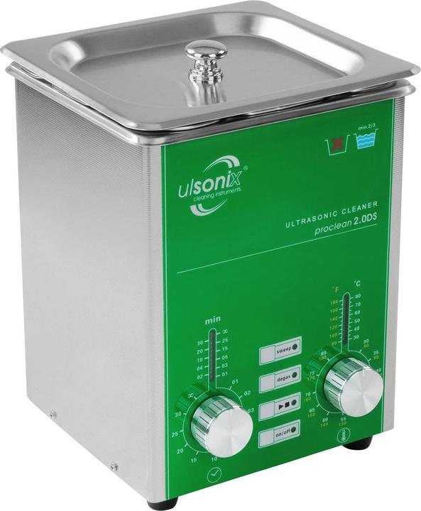 Produktbild Ulsonix Ultraschallgerät Degas Sweep Ultraschallreiniger Ultraschallbad Reiniger 2L 80W (37 kHz, 2000 ml)