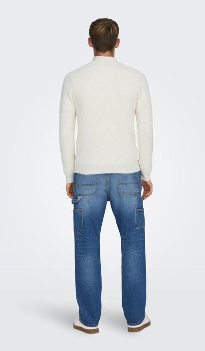 Produktbild Only & Sons Onstegan Reg 5 Wool Half Zip Knit Bf (XXL)