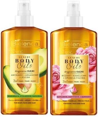 Actual product image NoName Luxury Body Oils 3in1 For Face Body Hair Avocado or Rose 150ml (Body oil, 150 ml)