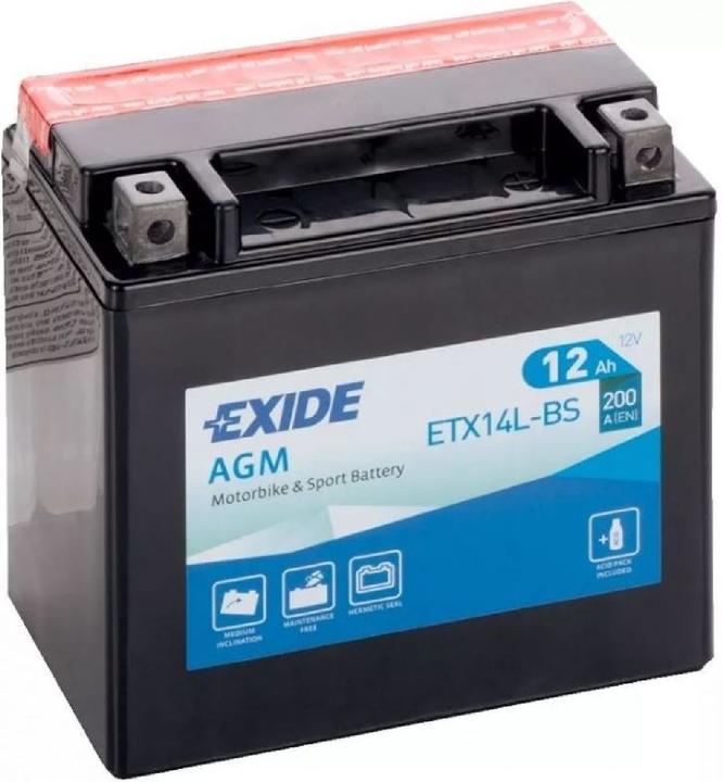 Exide Agm (12 V, 12 Ah, 200 A)