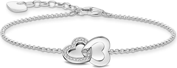 Immagine prodotto Thomas Sabo Bracciale con cuori intrecciati in argento (19 cm, Argento 925)