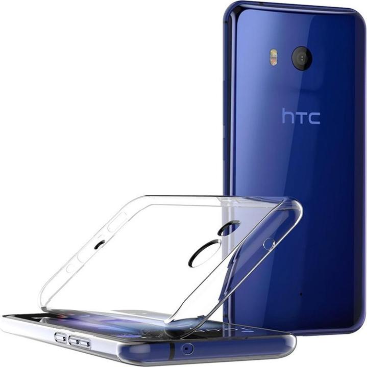 Produktbild König Design HTC U11 Hülle Transparent Silikon Case durchsichtige Handyhülle (HTC U11)
