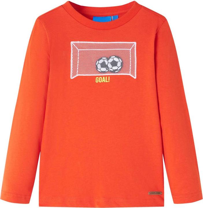 VidaXL Kinder-Langarmshirt Hellorange 116,Material: 100 (116)