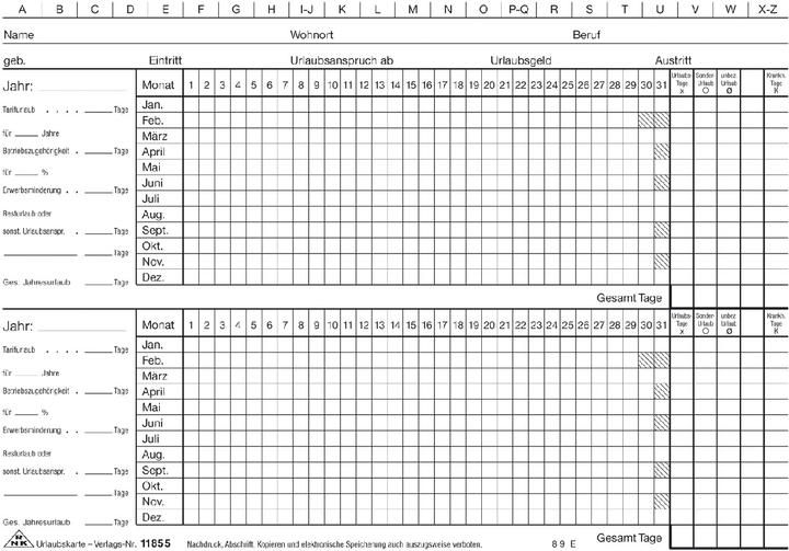 Rnk Verlag Urlaubskarte, DIN A5 quer (170 g/m², 100 x)