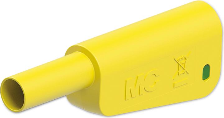 Produktbild Stäubli SLQ-4N-46 Sicherheits-Lamellenstecker Stecker Stift-Ø: 4 mm Gelb, Grün 1