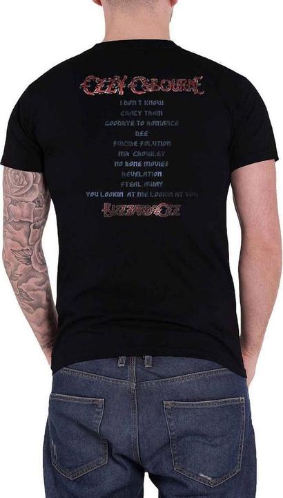 Immagine prodotto Ozzy Osbourne Blizzard Of Ozz Maglietta Elenco delle Tracce Adulto Unisex (M)