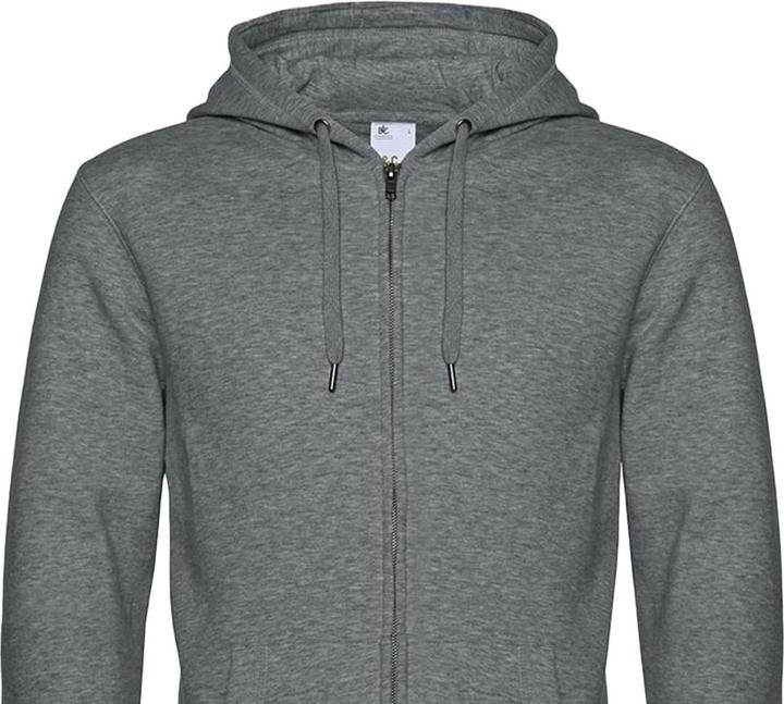 Immagine prodotto B&C Felpa con Cappuccio e Zip Intera Uomo (S)