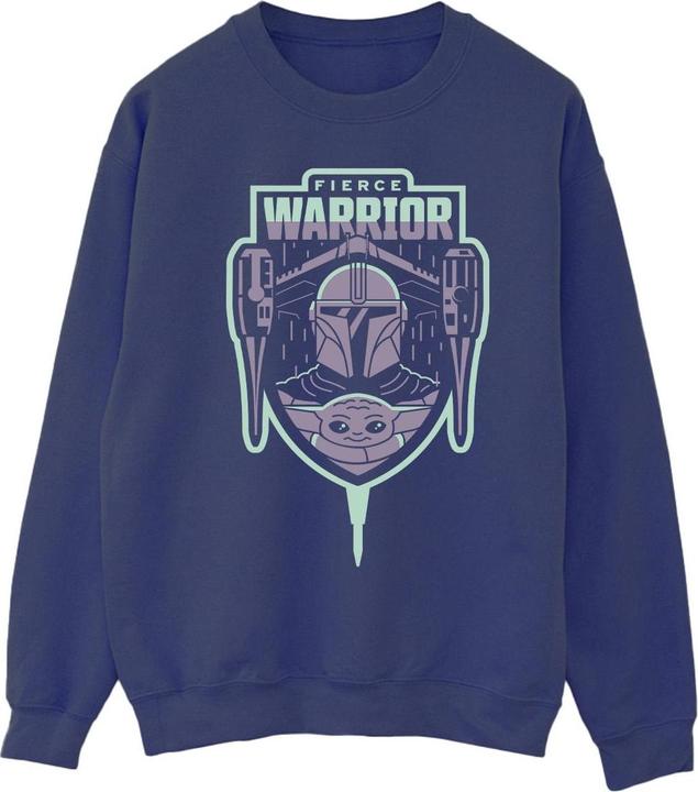 Star Wars The Mandalorian Fierce Warrior Patch Sweatshirt (M)