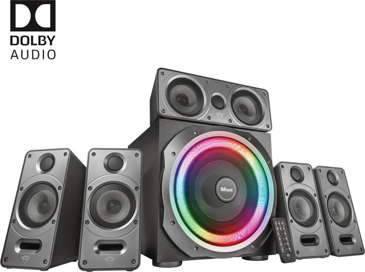 Actual product image Trust PC Speaker GXT 698 Torro RGB-Illuminated 5.1
