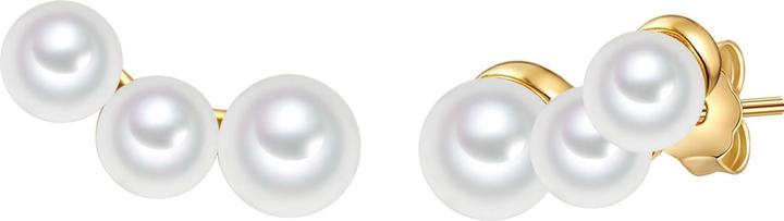 Immagine prodotto Valero Pearls Perle d'acqua dolce d'argento da donna coltivate in oro giallo - 32372 (Perle, Argento 925)