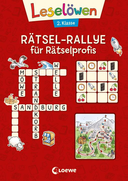 Leselöwen Rätsel-Rallye für Leseprofis - 2. Klasse (Rot) (Allemand, Christiane Wittenburg, Dominik Rupp, Livres de première lecture Loewe, 2022)