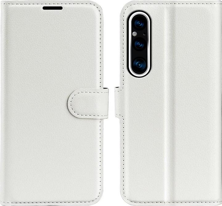 Produktbild Cover-Discount Sony Xperia 1 V - Leder Etui Hülle weiss (Sony Xperia 1 V)