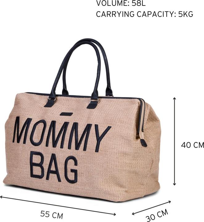 Immagine prodotto Childhome Borsa Mamma Grande Borsa Mamma, Look Rafia